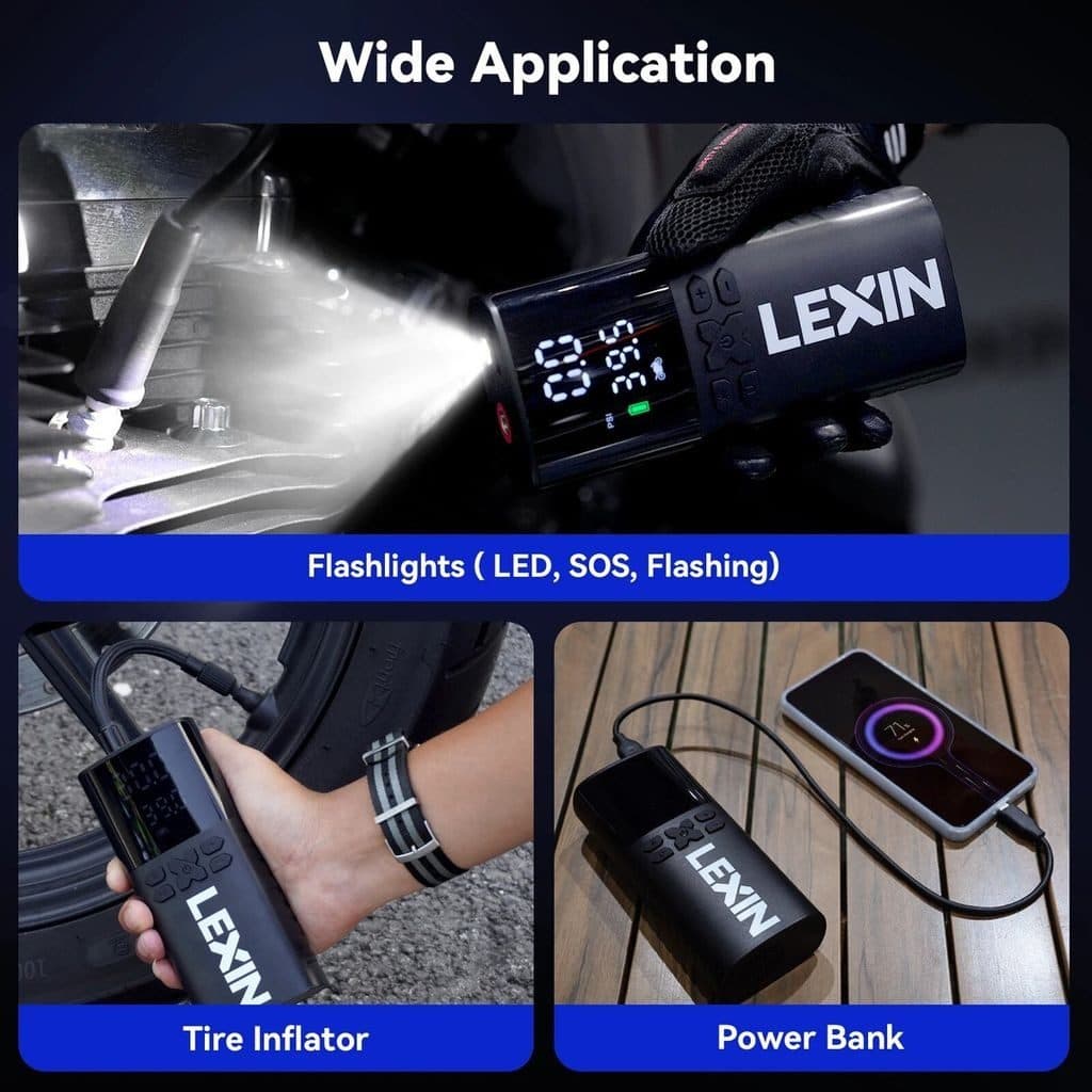 Bơm điện cầm tay thông minh LEXIN P4 (hàng Amazon) - Nhỏ Gọn Và Mạnh Mẽ, Tiện Lợi Mọi Nơi