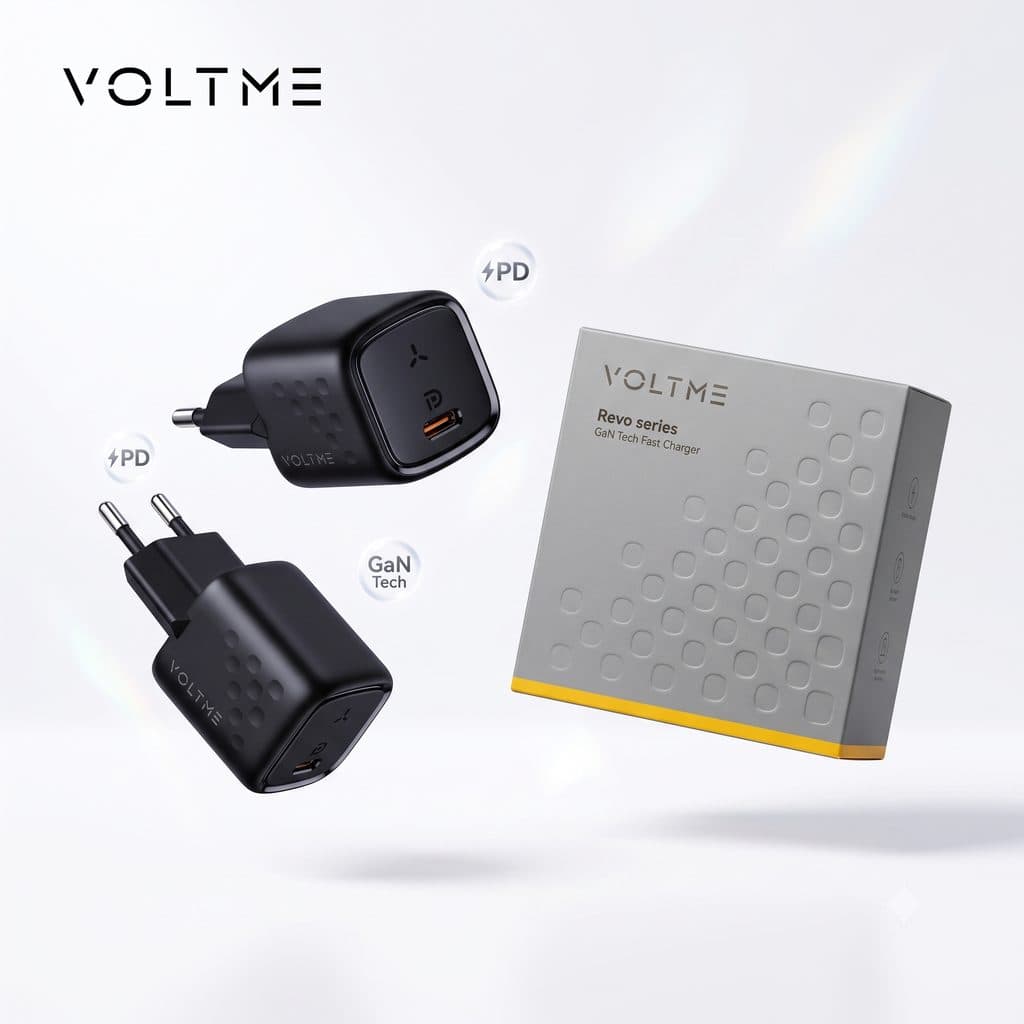 Combo 2 củ sạc nhanh 30W (chân tròn) VOLTME REVO 30 GAN CHARGER (30W) - V1186