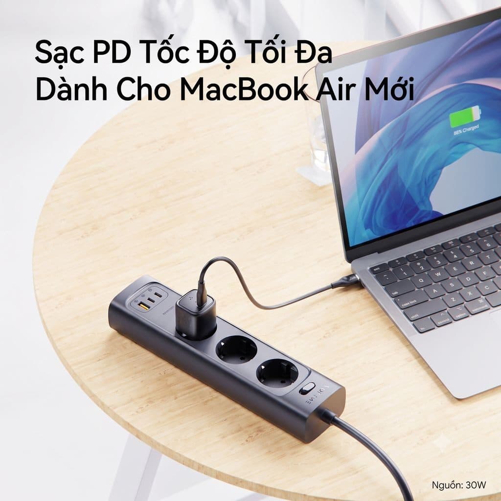 Combo 2 củ sạc nhanh 30W (chân tròn) VOLTME REVO 30 GAN CHARGER (30W) - V1186