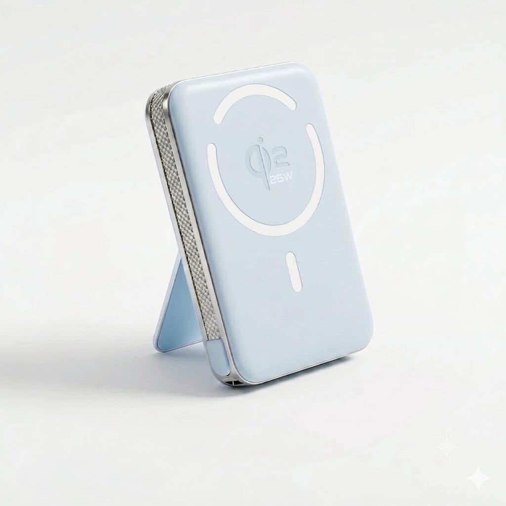 Pin dự phòng 10.000mAh công nghệ Qi2 sạc nhanh không dây 25w M02B+ , liền cáp Type-C, có CCC-ko hộp