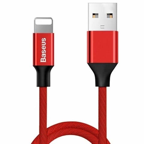 Cáp sạc iPhone 1.5A Baseus Yiven Lightning USB, bọc dù (màu ngẫu nhiên)-Độ dài (60cm-180cm-300cm)
