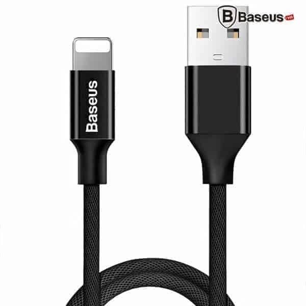 Cáp sạc iPhone 1.5A Baseus Yiven Lightning USB, bọc dù (màu ngẫu nhiên)-Độ dài (60cm-180cm-300cm)