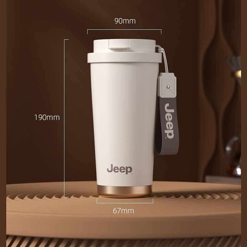 Bình / cốc giữ nhiệt 500ml JEEP, ruột inox 316 (Màu Đen)