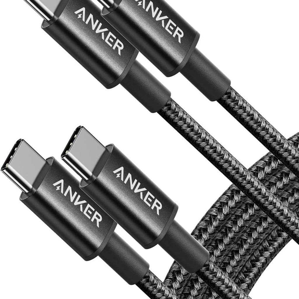 Cáp Anker C to C A8753 bọc dù cao cấp – sạc nhanh 60w - dài 1m