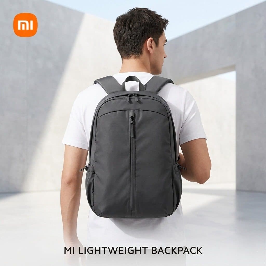 Balo XIAOMI Lightweight backpack, chống nước, siêu nhẹ (màu đen)