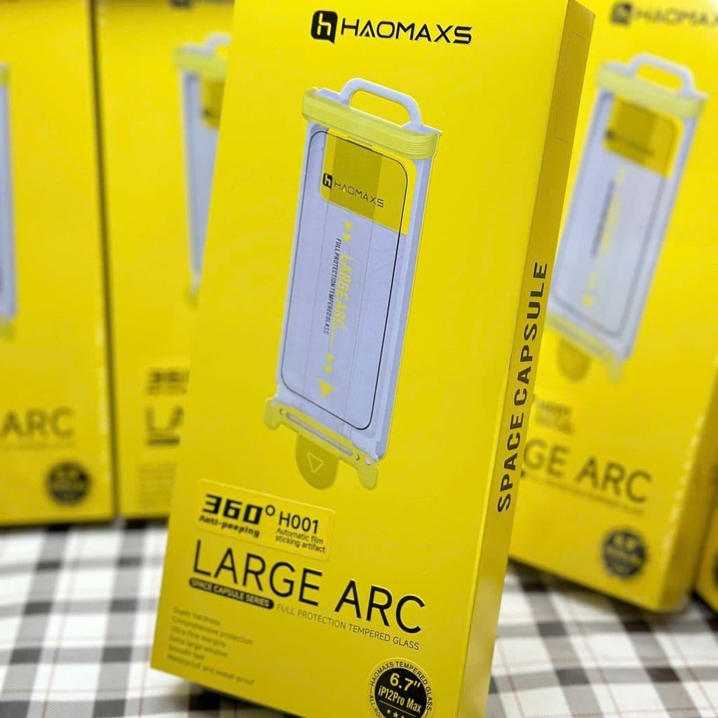 Kính cường lực iphone chống nhìn trộm 4 chiều HaoMaxs, viền siêu mỏng, khung tự dán tự lấy bụi