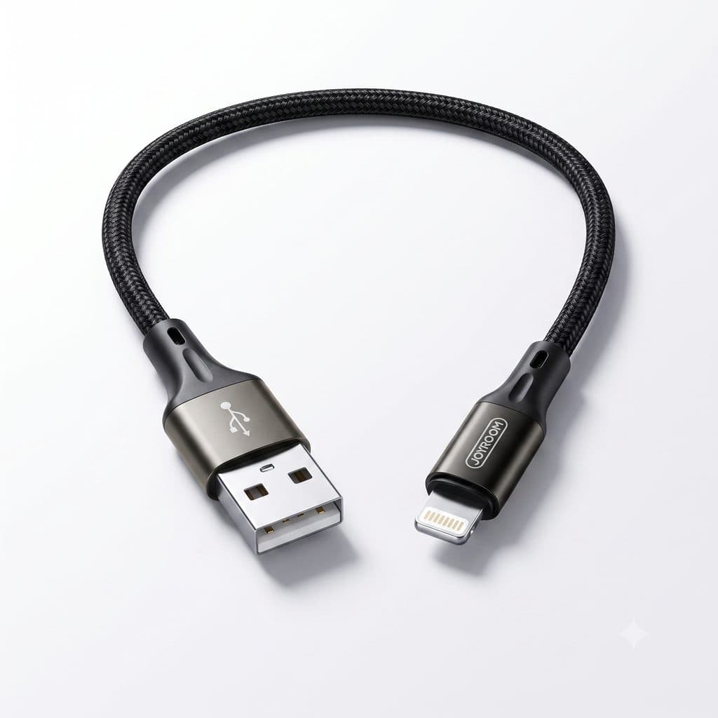 Dây cáp sạc iPhone ngắn 20cm chính hãng JOYROOM N1 SERIES (S-0230N1 - 0.2M)