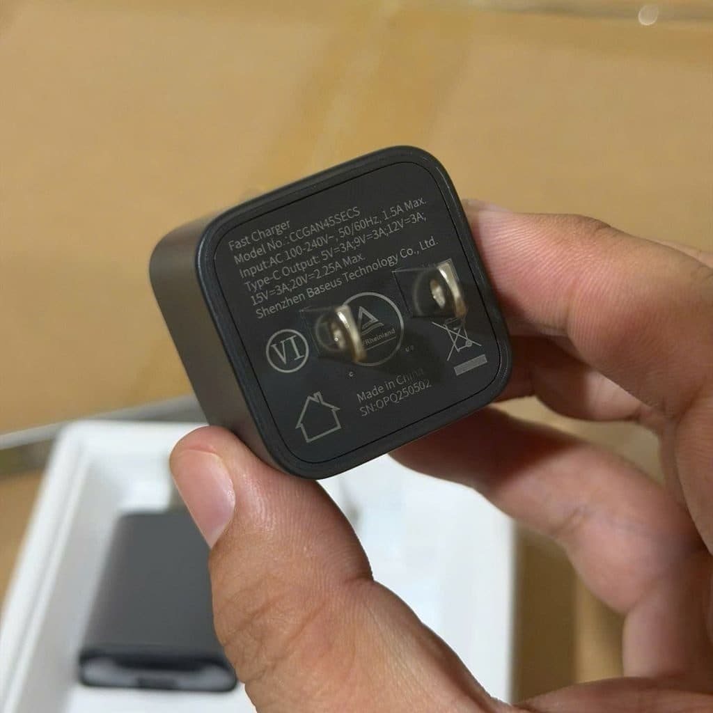 Bộ 2 củ + 2 cáp Type-C sạc nhanh Baseus GaN6 45W Type-C