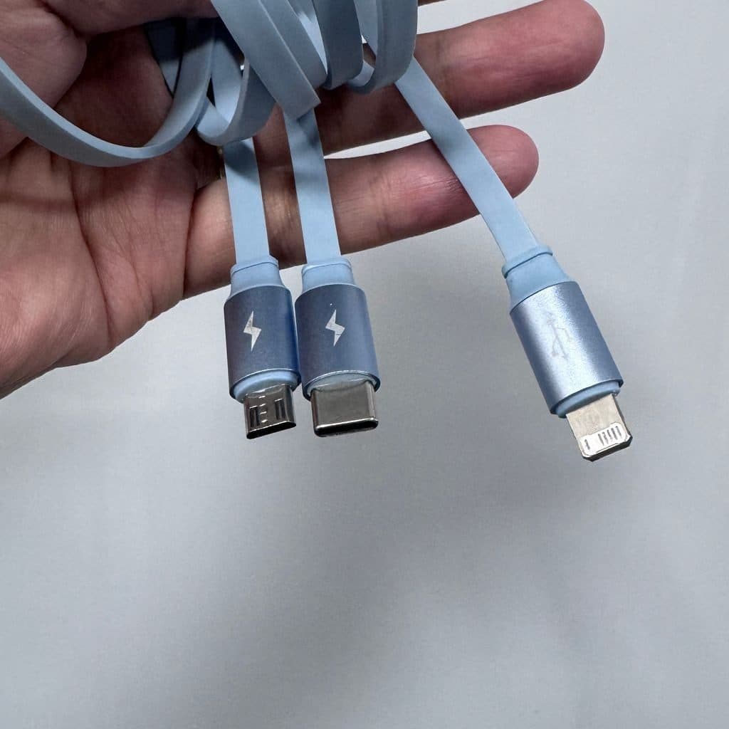 Dây cáp sạc 3 đầu DRAPOW CZ33 (L + C + M), sạc được iPhone 17