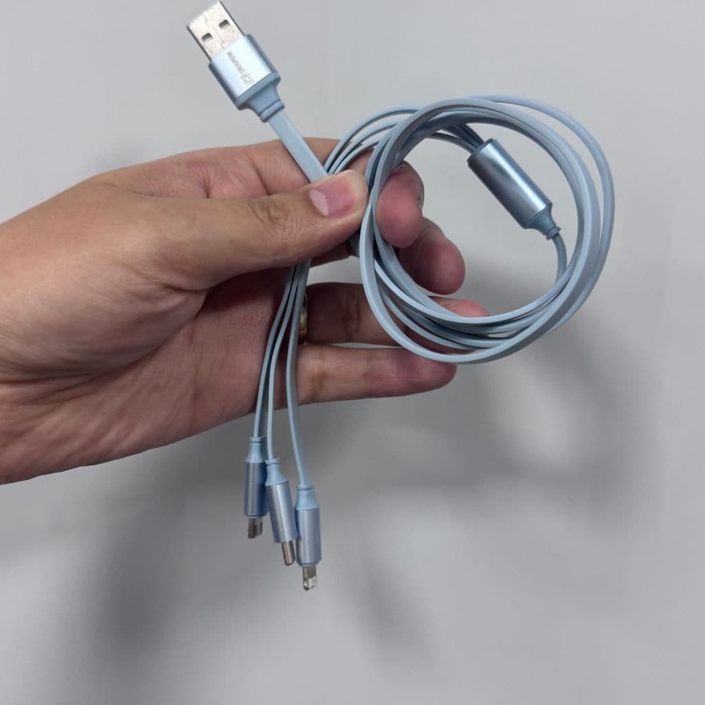 Dây cáp sạc 3 đầu DRAPOW CZ33 (L + C + M), sạc được iPhone 17