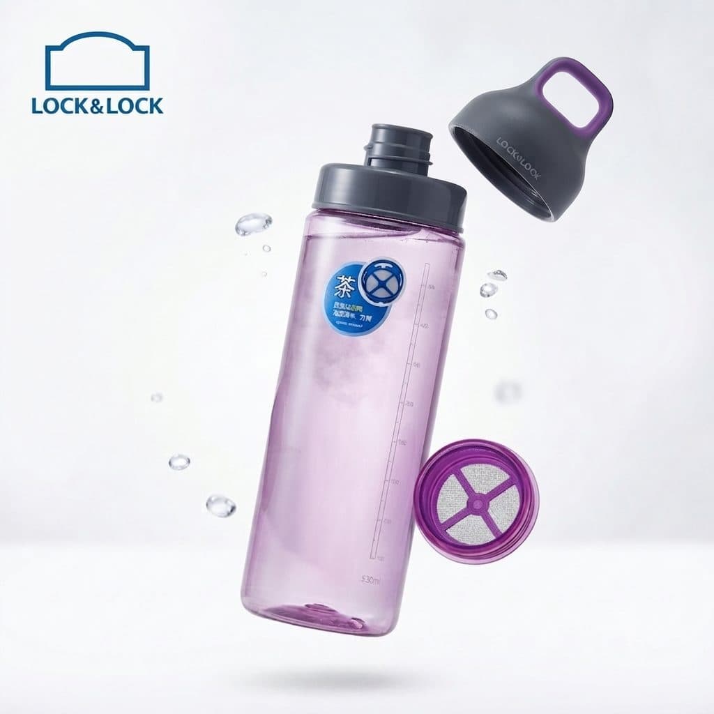 Bình nước thể thao LOCK & LOCK TWOTONE RING 530ML (HLC832)