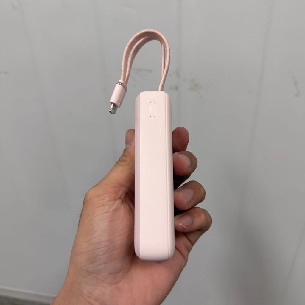Pin dự phòng 10.000mAh hợp 2 cáp 1L 1C sạc nhanh 30w tích - ko hộp, chưa in logo ( nhà máy Anker )