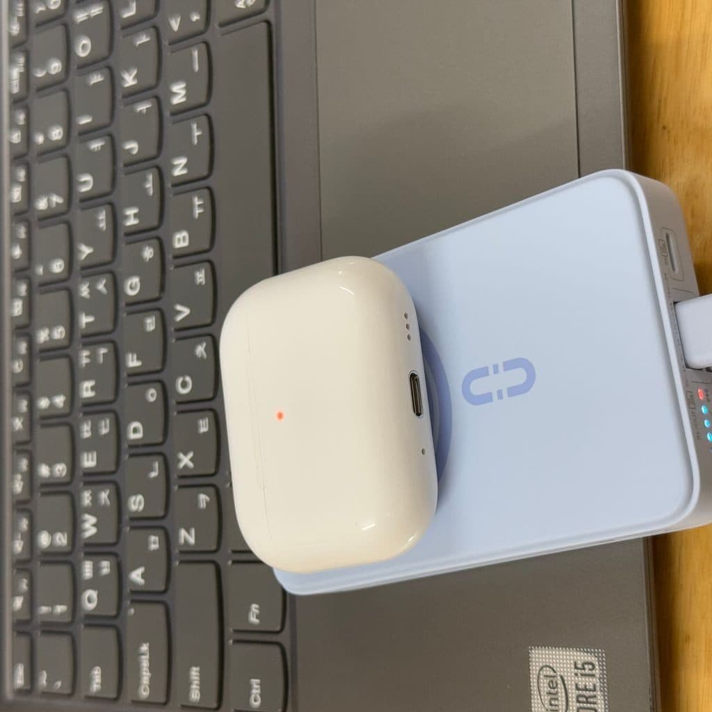 Sạc Dự Phòng MagSafe ROMOSS 10.000mAh 30W - Sạc đồng hồ + airpod, kèm dây C-L (NoBox - Màu Xanh)
