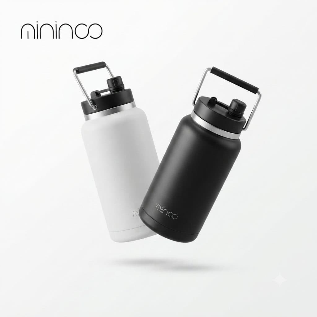 Bình giữ nhiệt cao cấp MININCO 1.8L , Giữ Lạnh 24 Giờ, Thép ko gỉ 18/8
